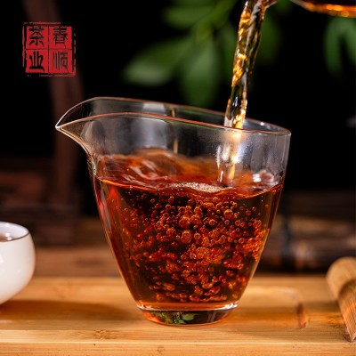 云南厂家直发散装普洱熟茶2018老普洱茶糯米香熟普散茶礼盒款现货1件图3