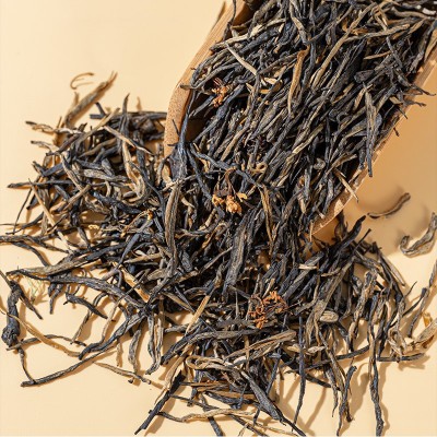 云南工夫滇红茶拼配精品桂花茶香花香十足桂花松针厂家直批1斤