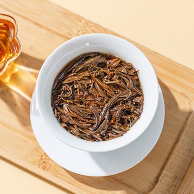 云南工夫滇红茶拼配精品桂花茶香花香十足桂花松针厂家直批1斤图4