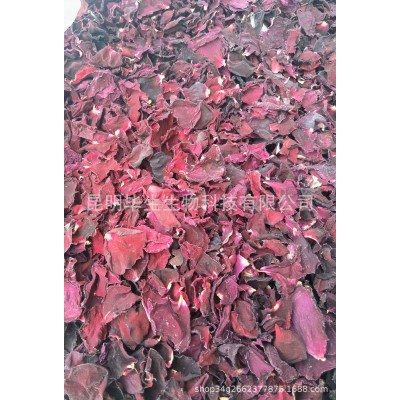 云南墨红玫瑰金边玫瑰食用玫瑰花墨红瓶装冻干墨红玫瑰花茶花瓣1斤图5