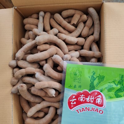 批发20斤新鲜带壳水果甜角甜酸角果铺蜜饯零食罗望子电商直发1箱图2