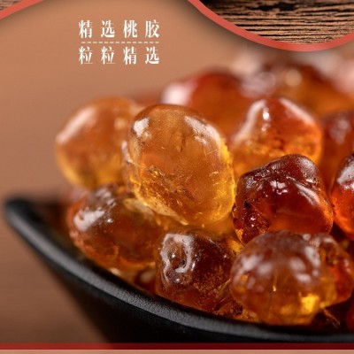 产地一手货源批发拉丝雪燕皂角米组合桃胶精修机磨水洗圆珠桃胶1包图2