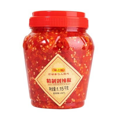 辣之源剁辣椒批发1150g中辣调味料蒸鱼鲜香辣湖南特产下饭剁辣椒 1瓶图5
