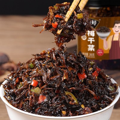 小湘好梅干菜农家自制湖南特产干货香辣下饭菜批发咸菜即食 2瓶图2