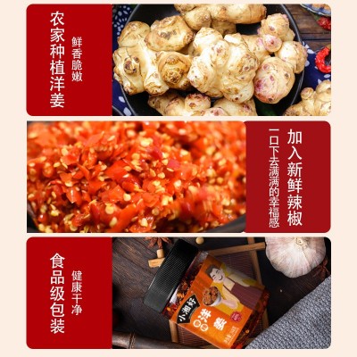 小湘好香辣洋姜片腌制生姜批发湖南特产农家自制下饭菜咸菜酱菜 2瓶图3