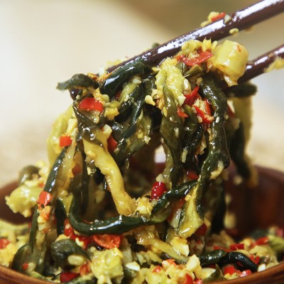 堂家巷子微辣新鲜脆爽下饭黄瓜皮 下饭炒菜外婆菜辣椒酱拌面 湖南 1个图3