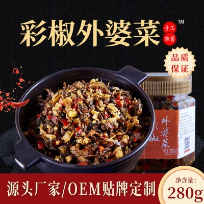 厂货直供堂家巷子咸菜湖南香辣外婆菜280g拌面下饭酱菜梅菜批发 2个图2