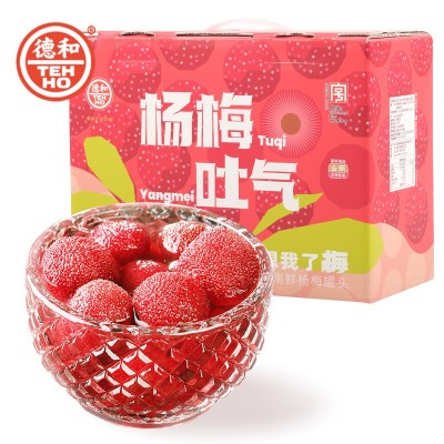 云南特产德和杨梅罐头糖水新鲜水果罐头礼盒休闲食品零食聚 餐罐头 1盒图5