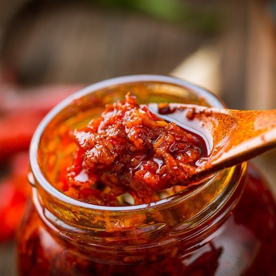 湖南特产军杰三辣蒜蓉辣椒酱剁辣椒下饭拌饭拌菜辣酱厂家直供批发 5瓶图3