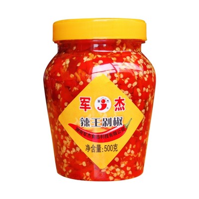 军杰辣王剁椒湖南特产剁辣椒酱500g鱼头剁椒酱调料酱猛辣型剁辣椒   12瓶图5