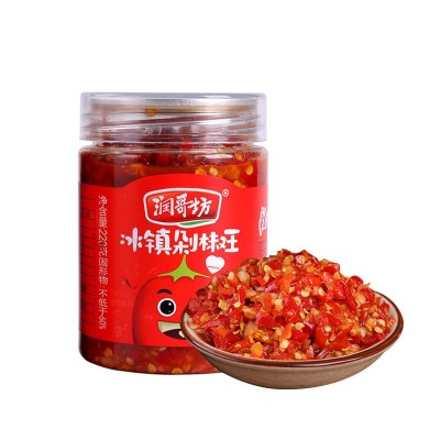 润哥坊冰镇剁椒王辣椒酱下饭菜湖南特产剁辣椒拌饭拌面酱特产228g 1瓶图5