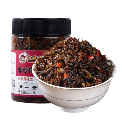 香辣梅干菜湖南特产梅菜咸菜外婆菜速食酱菜下饭菜瓶装 1瓶图5