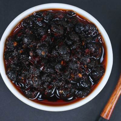 湖南特产湘帅哥豆豉1000g风味油辣椒酱下饭菜瓶装浏阳豆食豆鼓干 1瓶图3
