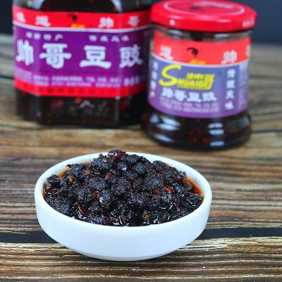 湖南特产湘帅哥豆豉1000g风味油辣椒酱下饭菜瓶装浏阳豆食豆鼓干 1瓶图5
