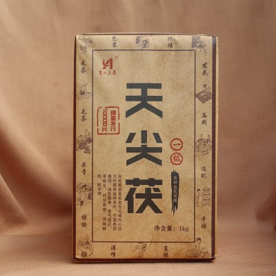 黑茶湖南安化黑茶07年原料压制1000克手工茯砖金花茯砖天 尖茯金花 1千克