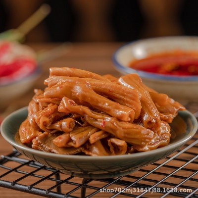 嗨比吖香辣鸭脆肠即食卤味熟食鸭板肠下酒菜夜宵零食小吃休闲食品 2包图5