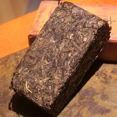 6.3两黑茶批发茶叶湖南安化黑茶煮茶义聚昌手筑金花茯砖茶318g 1块图3