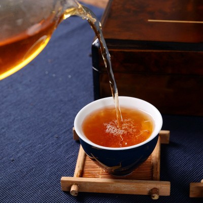 湖南安化黑茶金花茯茶礼盒2016年老茶1千克手筑茯茶茶叶随手礼 2盒图4
