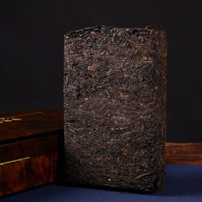 湖南安化黑茶金花茯茶礼盒2016年老茶1千克手筑茯茶茶叶随手礼 2盒图2
