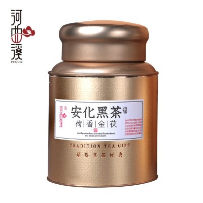 黑茶 湖南安化特产金罐天尖茯砖千两150克散茶礼盒装黑茶厂家直供 1罐图4