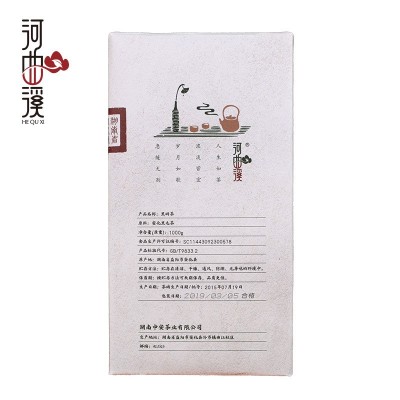 湖南特产茶叶安化黑茶 黑砖茶1000克河曲溪安化黑茶砖茶厂家直批 1片图2