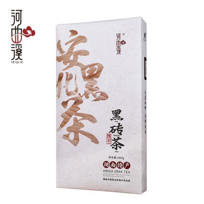湖南特产茶叶安化黑茶 黑砖茶1000克河曲溪安化黑茶砖茶厂家直批 1片