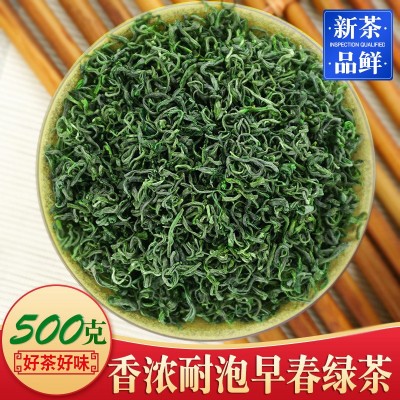 2024新茶 高山云雾绿茶龙井43号香茶 散装茶叶批发浓香日照500g 1斤图2