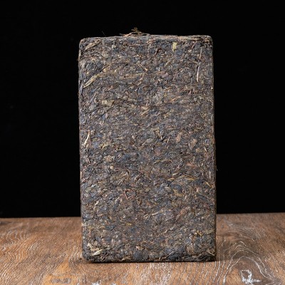 湖南安化黑茶厂家批发金花茯砖茶2斤装高山原生手筑安华特产茶叶 2片图2