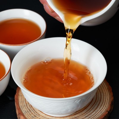湖南安化黑茶厂家批发金花茯砖茶2斤装高山原生手筑安华特产茶叶 2片图4