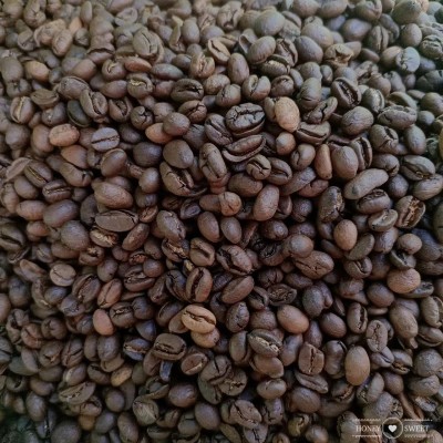 云南小粒咖啡豆阿拉比卡烘焙咖啡1000克工厂商业豆练习批发可磨粉1袋