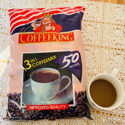 缅甸泰国原产国王咖啡COFFEEKING三合一速溶1000克50小包提神袋装2包图3