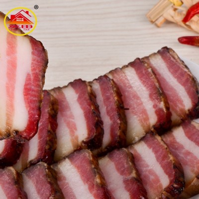 厂家直供散装柴火烟熏五花腊肉 农家土猪腊五花肉 湖南特产批发 5件图2