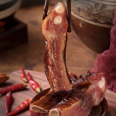湖南特产农家柴火烟熏土猪腊排骨腊肉非四川贵州腊味腊肉50 0g排骨 1袋图4