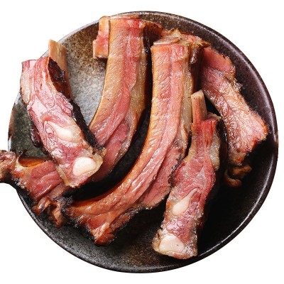湖南特产农家柴火烟熏土猪腊排骨腊肉非四川贵州腊味腊肉50 0g排骨 1袋图5