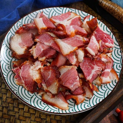 腊肉批发湖南特产柴火熏腊肉切片五花腊肉酒店餐饮食材免切腊肉 1件图5