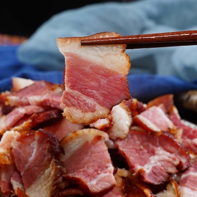 腊肉批发湖南特产柴火熏腊肉切片五花腊肉酒店餐饮食材免切腊肉 1件图2