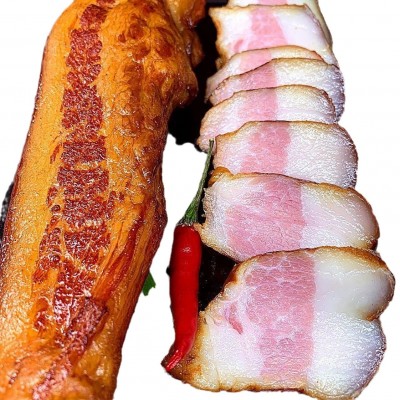 湖南特产农家腊肉自制烟熏肉风干老腊肉土猪后腿肉咸偏肥腊肉 1件图5