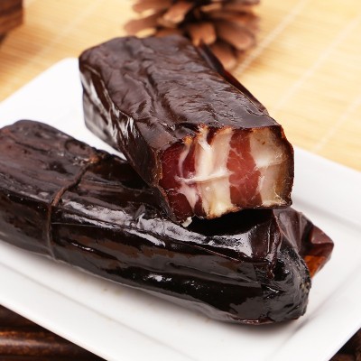 纸包五花腊肉现货湖南特产湘西腊肉500g柴火烟熏肉农家自制猪肉  2件图2
