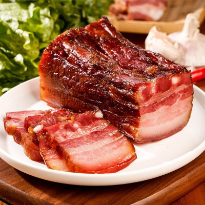 批发湖南腊肉四川农家自制柴火烟熏咸肉五花肉腊肉1斤装香肠腊肠  2件图4