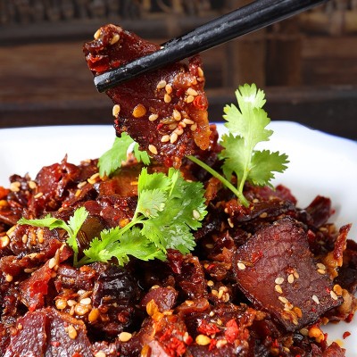 原切麻辣牛肉孜然五香牛肉开袋即食休闲小零食好吃到舔手指的牛肉  1件图4