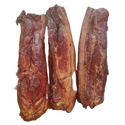湖南特产 烟熏偏瘦腊前腿肉手工古法柴火烟熏老腊肉腌制咸肉500g  2份图5