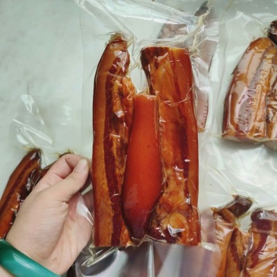 湘腊全一斤一份湖南偏肥五花腊肉乡里土特产烟熏腊味烟熏真空包装 1份图4