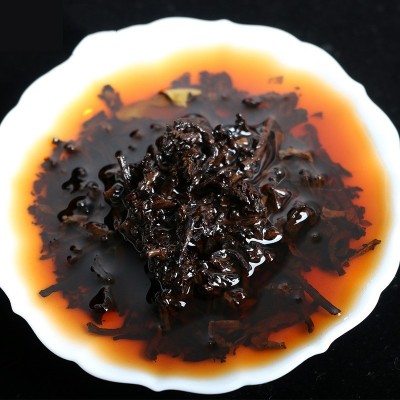 守一轩云南特产陈年普洱茶熟茶大树357克七子饼勐海熟茶七子饼茶1饼图4