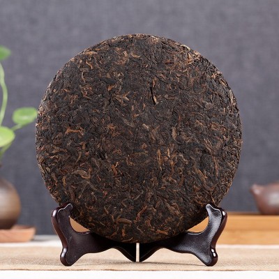 守一轩云南特产陈年普洱茶熟茶大树357克七子饼勐海熟茶七子饼茶1饼图2