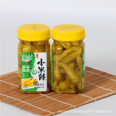 湘汝小米辣300g瓶装鲜辣爽脆泡椒朝天椒烹调酱腌辣椒商超整件批发 4瓶图4