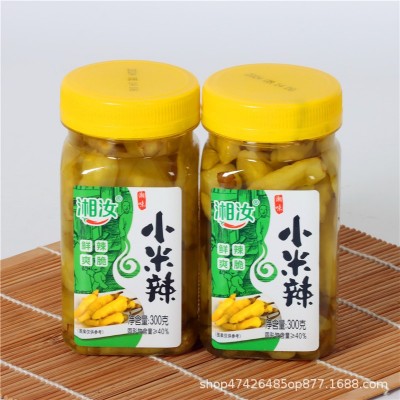 湘汝小米辣300g瓶装鲜辣爽脆泡椒朝天椒烹调酱腌辣椒商超整件批发 4瓶图3
