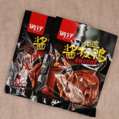 湖南特产常德酱板鸭俏仔108g狠辣风干酱板鸭麻辣小吃休闲鸭肉零食 2包图2