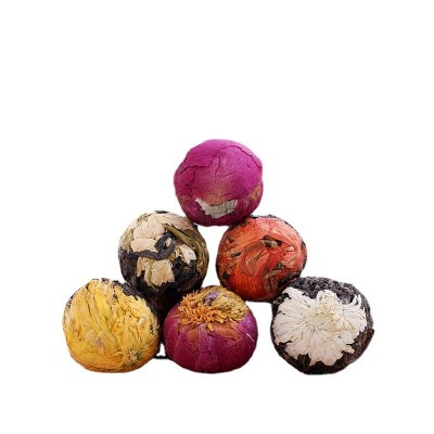 花茶云南普洱茶叶 手工精品龙珠花茶 普洱生茶 六种口味 50 0g散装1斤图4