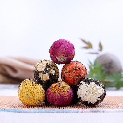 花茶云南普洱茶叶 手工精品龙珠花茶 普洱生茶 六种口味 50 0g散装1斤