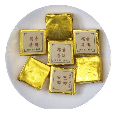 批发云南糯米香熟茶糯香小方砖茶砖小金砖散装熟普洱厂家批发500g1斤图4
